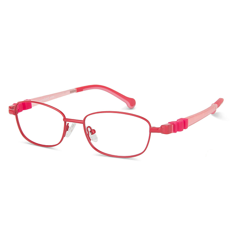 Lenskart Junior Computer Glasses Blue-Block Kids Computer Glasses: Pink Full Rim Rectangle Kids  8-12 yrs  Lenskart Junior LKJ E10013CE-C3 right side