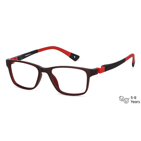 Hooper Online Red Transparent Full Rim Rectangle right side