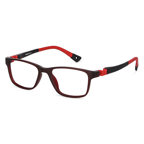 Hooper Online Red Transparent Full Rim Rectangle left side