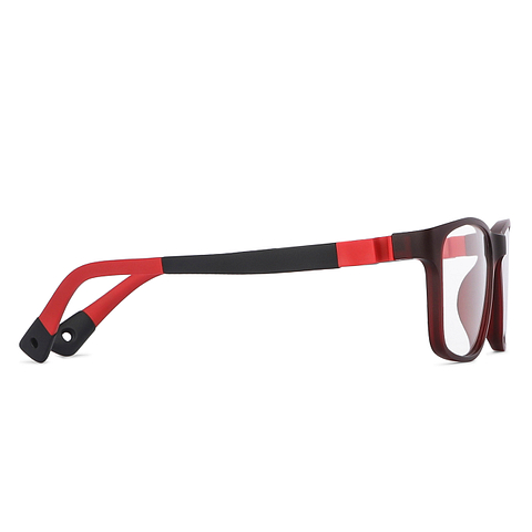 Hooper Online Red Transparent Full Rim Rectangle left side