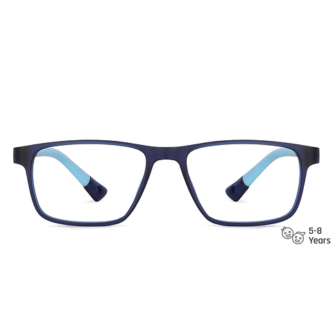 Hooper Online Blue Transparent Full Rim Rectangle left side