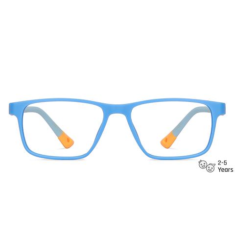 Hooper online Matte Sky Blue Full Rim Rectangle left side