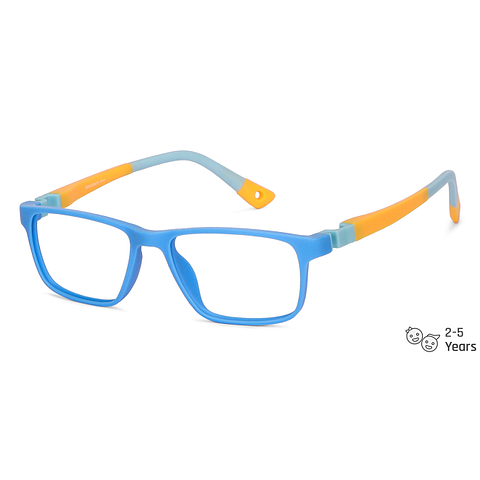 Hooper online Matte Sky Blue Full Rim Rectangle right side