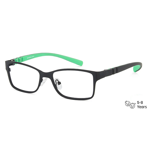 Hooper Online Black Full Rim Rectangle left side