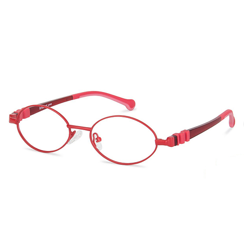 Hooper online Red Full Rim Oval left side