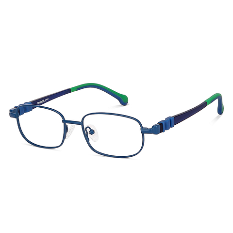Hooper Online Sky Blue Full Rim Rectangle left side