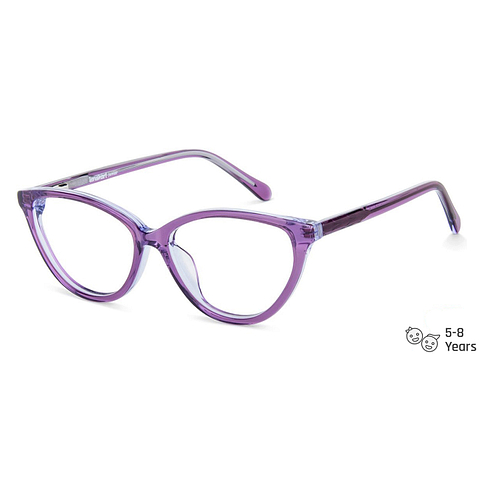 Hooper Online Purple Transparent Full Rim Cat Eye right side