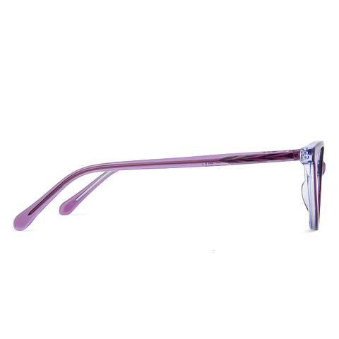 Hooper Online Purple Transparent Full Rim Cat Eye right side
