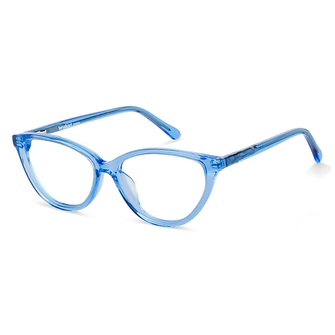 Hooper Online Blue Transparent Full Rim Cat Eye left side