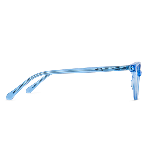 Hooper Online Blue Transparent Full Rim Cat Eye right side