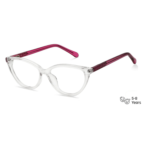 Hooper Online Crystal Transparent Full Rim Cat Eye left side