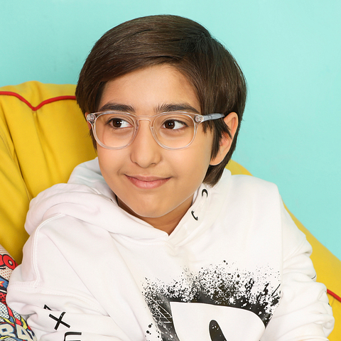 Hooper Online Crystal Transparent Full Rim Round left side