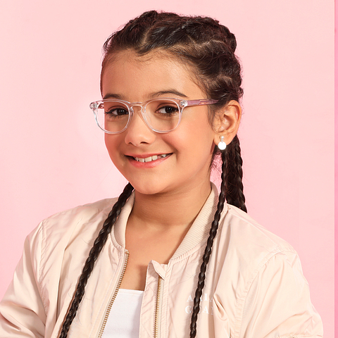 Hooper Online Crystal Transparent Full Rim Round left side