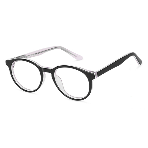 Hooper online Black White Full Rim Round right side