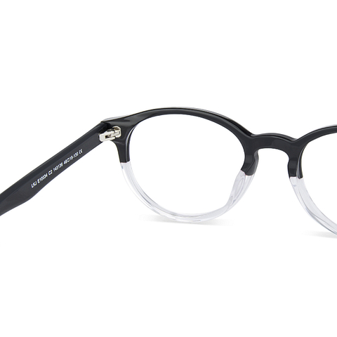 Hooper Online Black Transparent Full Rim Round left side