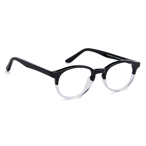 Hooper Online Black Transparent Full Rim Round right side