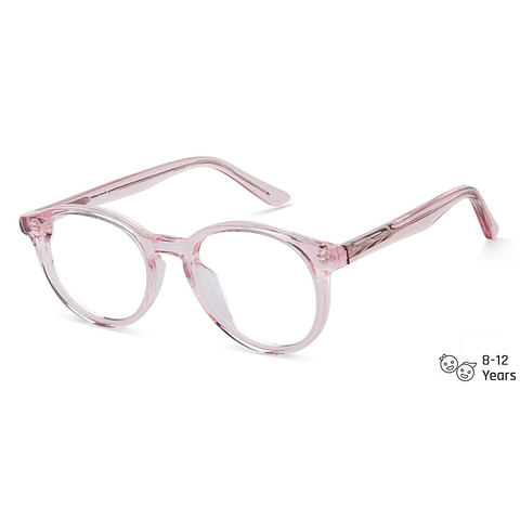 Hooper Online Pink Transparent Full Rim Round left side