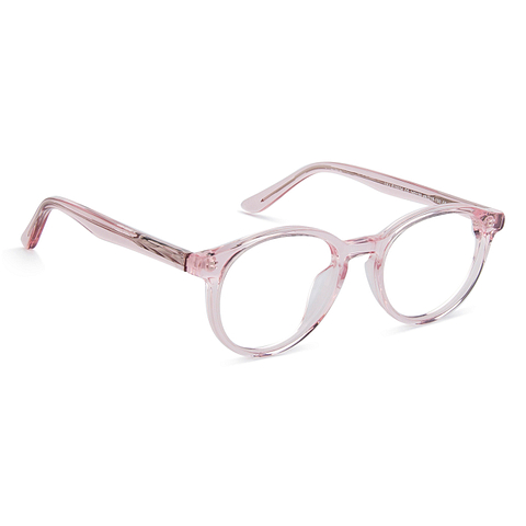 Hooper online Pink Transparent Full Rim Round left side