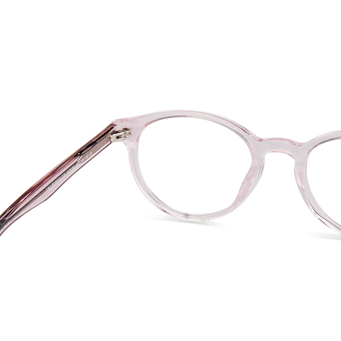 Hooper Online Pink Transparent Full Rim Round left side