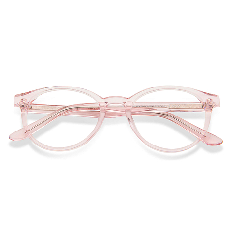 Hooper online Pink Transparent Full Rim Round right side