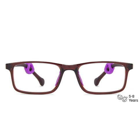 Hooper Online Brown Transparent Full Rim Rectangle left side