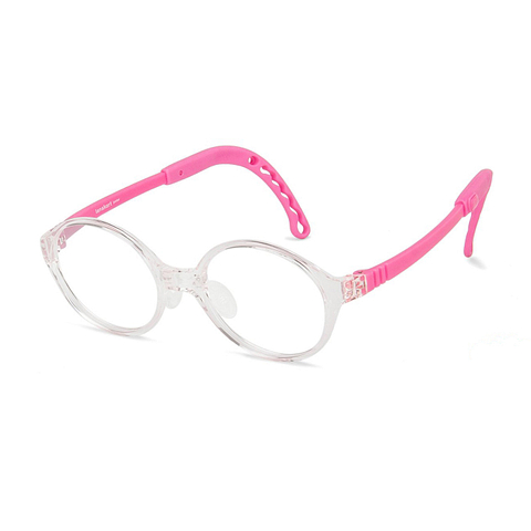 Hooper Pink Transparent Full Rim Round right side