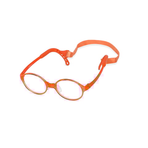 Hooper Online Orange Transparent Full Rim Round right side