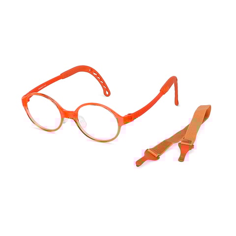 Hooper Online Orange Transparent Full Rim Round left side