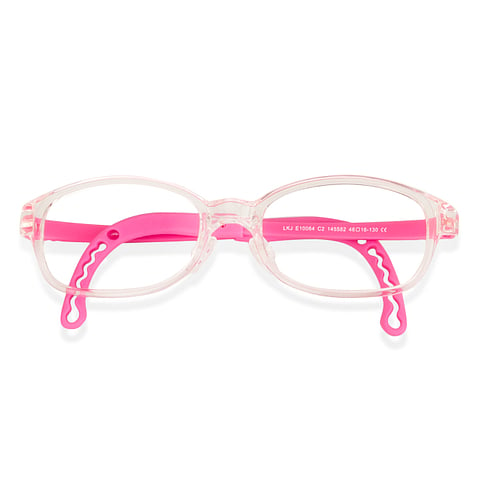 Hooper online Pink Transparent Full Rim Rectangle left side