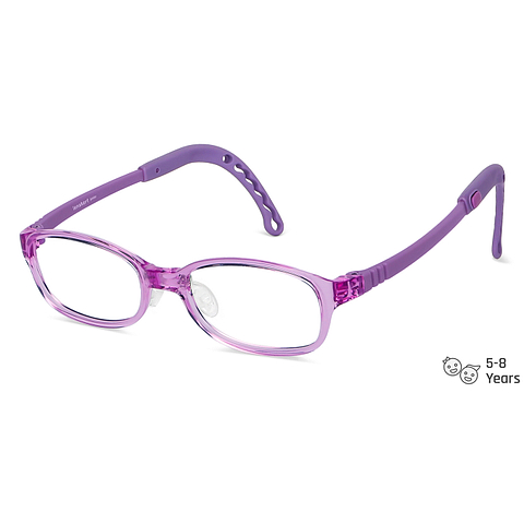 Hooper Online Purple Transparent Full Rim Rectangle left side