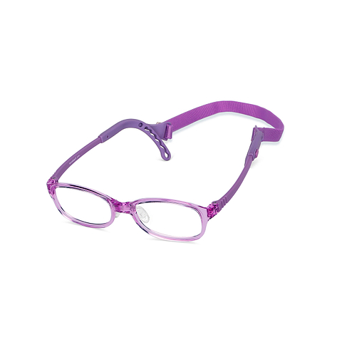 Hooper online Purple Transparent Full Rim Rectangle left side