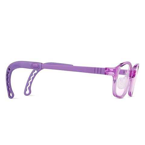 Hooper online Purple Transparent Full Rim Rectangle left side