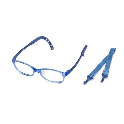 Hooper Online Blue Transparent Full Rim Rectangle left side Hooper Online Blue Transparent Full Rim Rectangle left side