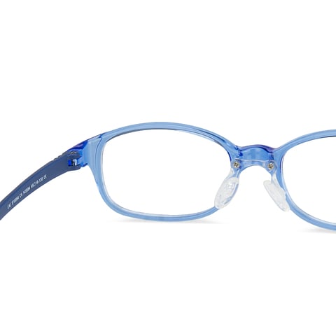 Hooper Online Blue Transparent Full Rim Rectangle right side Hooper Online Blue Transparent Full Rim Rectangle right side