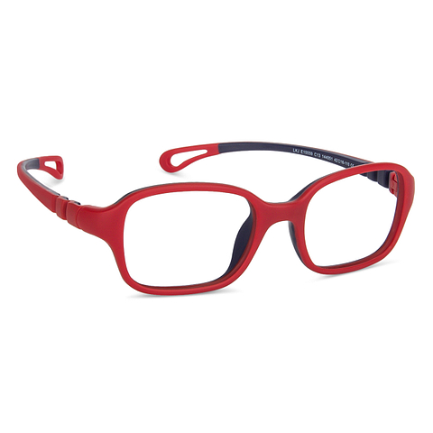 Hooper online Matte Red Blue Full Rim Square left side