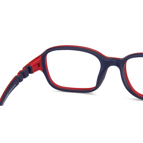 Hooper online Matte Red Blue Full Rim Square left side