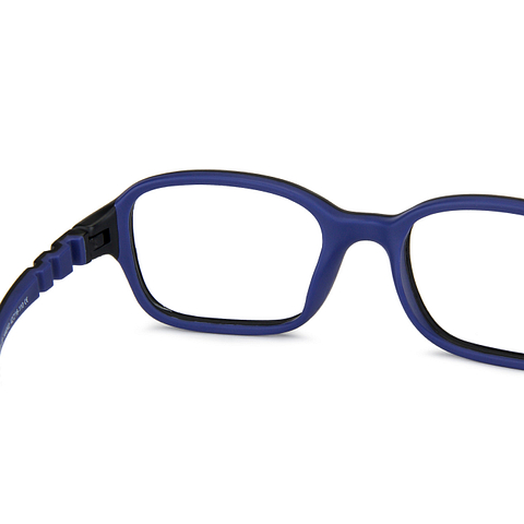 Hooper online Matte Black Blue Full Rim Square left side