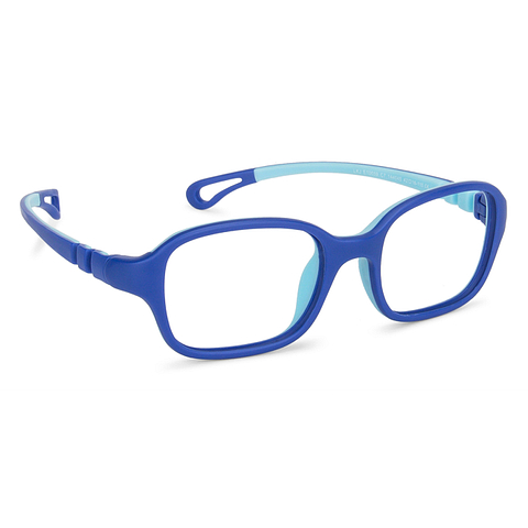 Hooper Online Sky Blue Full Rim Rectangle left side
