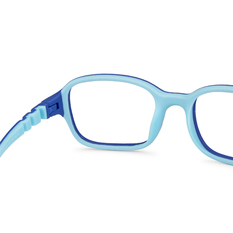 Hooper Online Sky Blue Full Rim Rectangle left side