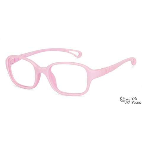 Hooper Online Pink Transparent Full Rim Rectangle left side