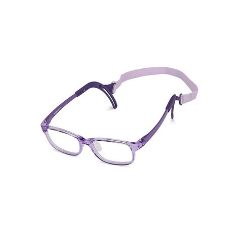 Hooper online Purple Transparent Full Rim Rectangle left side