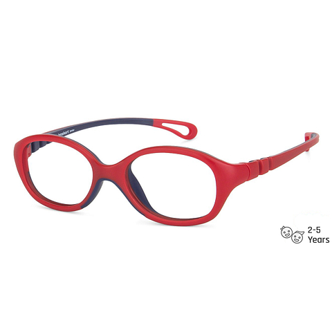 Hooper online Matte Red Blue Full Rim Round right side