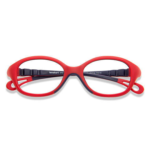 Hooper online Matte Red Blue Full Rim Round right side