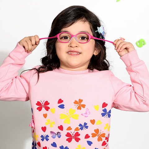 Hooper Online Pink Full Rim Round left side Hooper Online Pink Full Rim Round left side