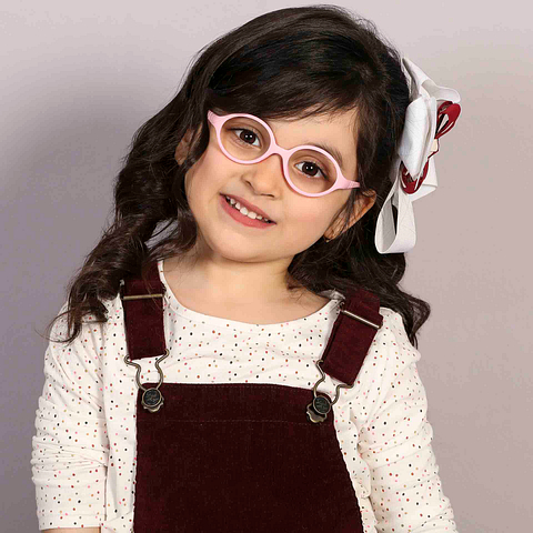 Hooper Online Pink Transparent Full Rim Round left side
