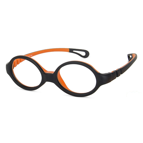 Hooper online Matte Black Orange Full Rim Oval right side