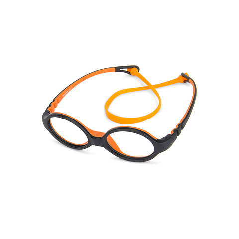 Hooper online Matte Black Orange Full Rim Oval right side