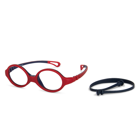 Hooper online Matte Red Blue Full Rim Oval left side