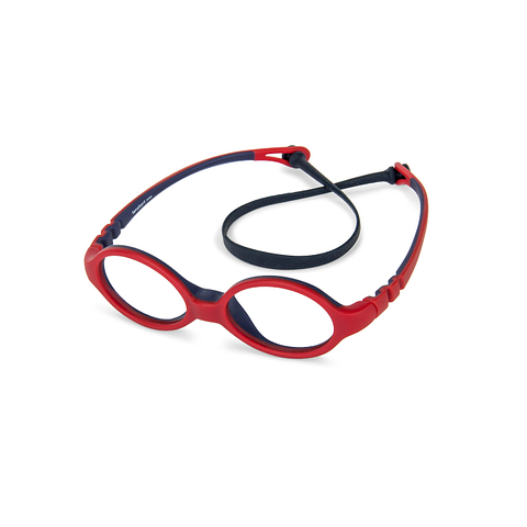 Hooper online Matte Red Blue Full Rim Oval right side