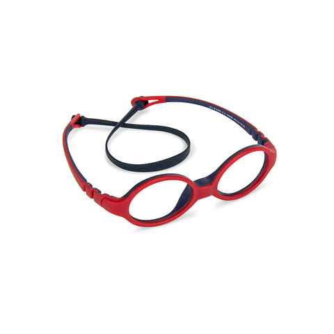 Hooper online Matte Red Blue Full Rim Oval left side